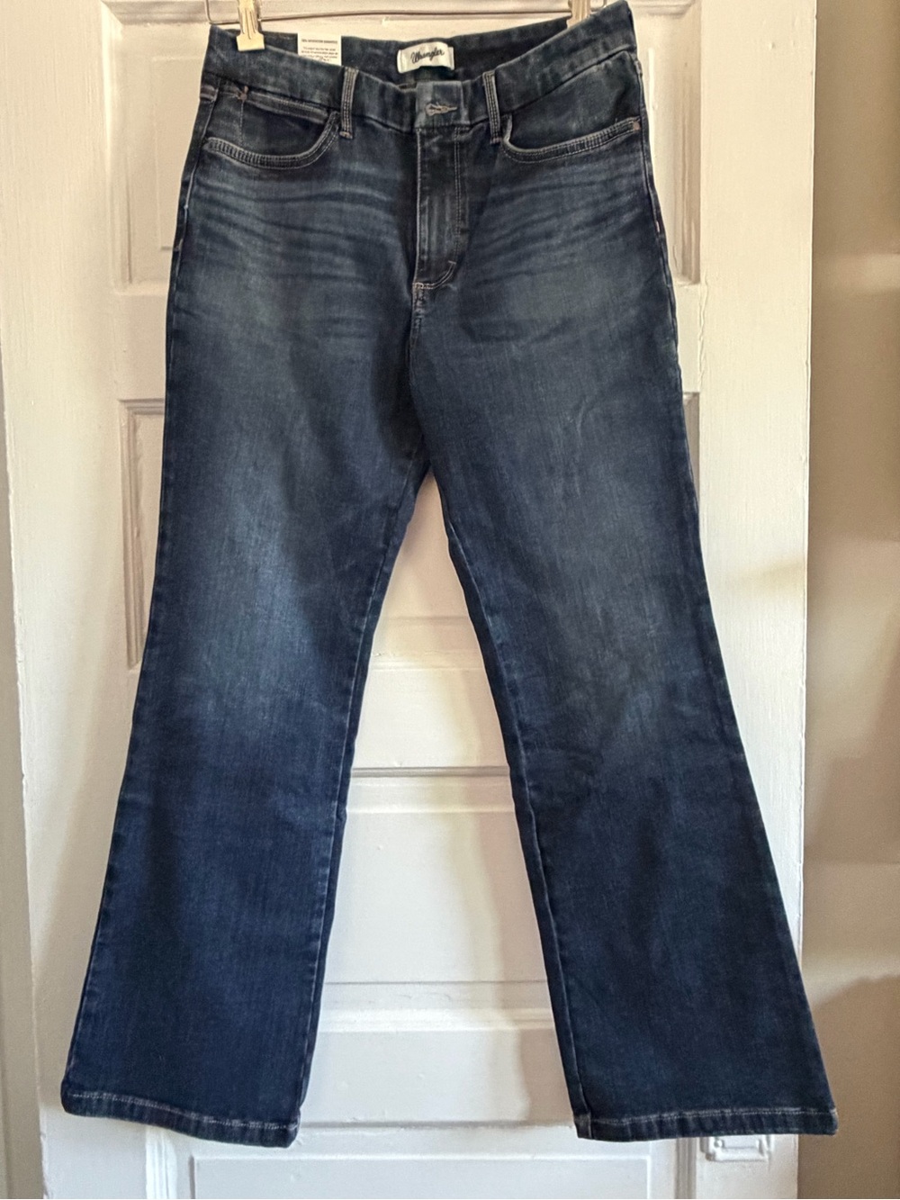 Wrangler Women’s Bespoke Stretch Bootcut Jeans in Dark Blue Denim 31x30 - Picture 3 of 4
